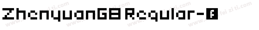 ZhenyuanGB Regular字体转换